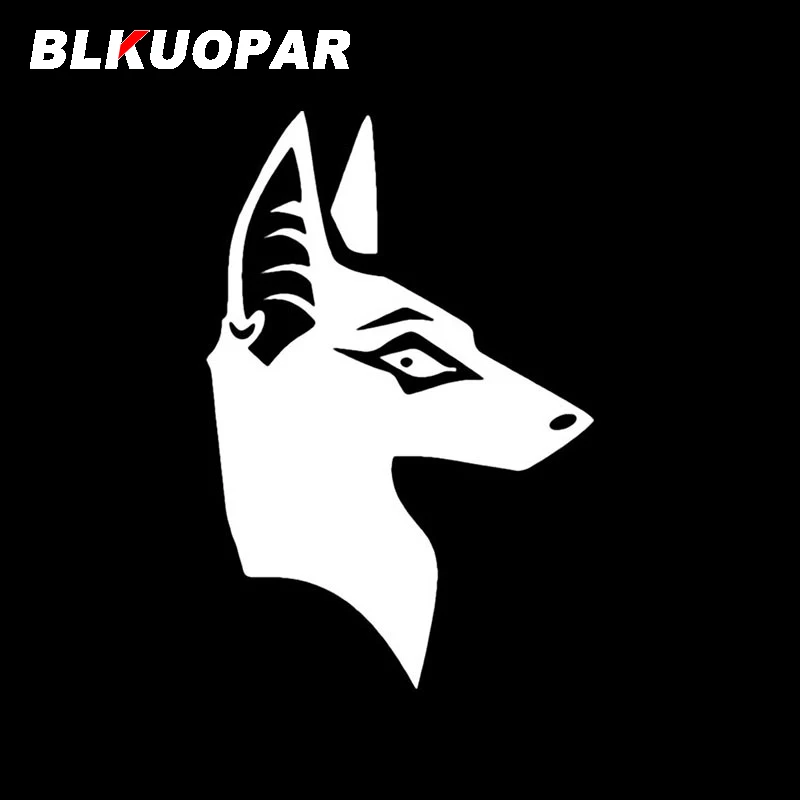 BLKUOPAR Anubis Funny Car Stickers Anime Creative Die-cut Scratch-Proof Windshield Windows Decoration Caravan Car Accessories