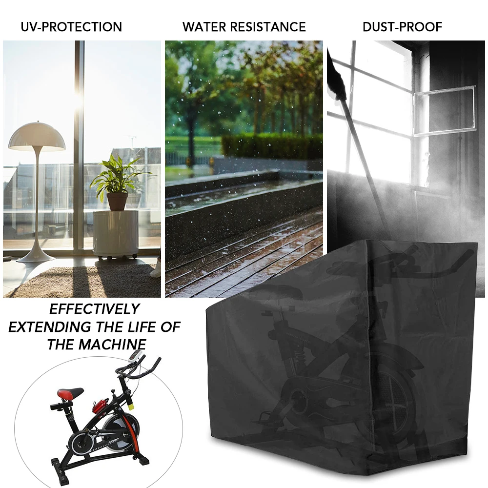 Large Exercise Bike Cover Folding Cycle Protective Cover Dustproof Waterproof Cover Bike Cover Perfect for Indoor or Outdoor Use