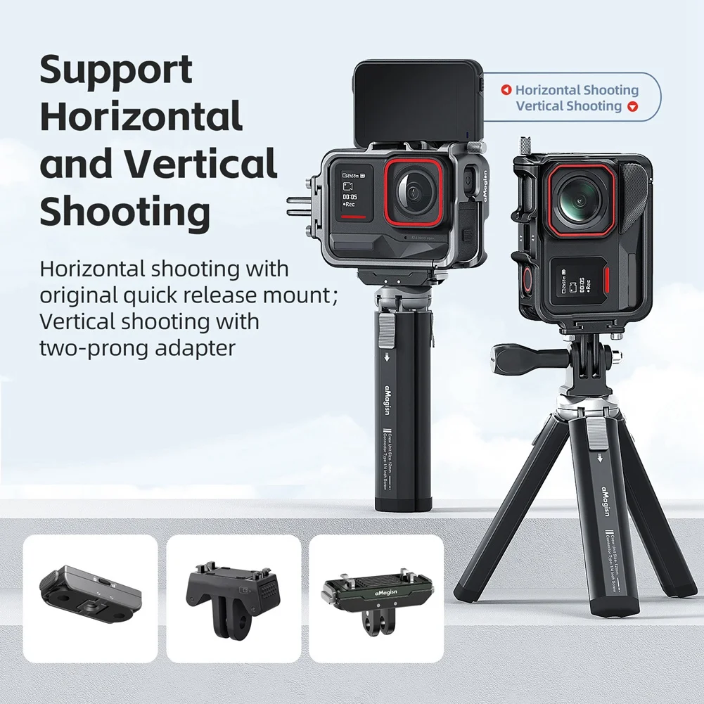 

M85K Metal Frame Cage for with Lens Silicone Case,Metal Protective Housing Case Dark Gray