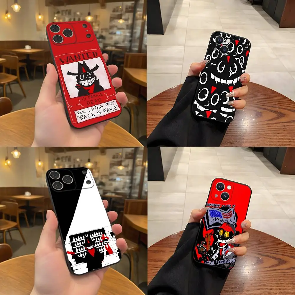 

L-Lil D-Darkie Rapper Phone Case For iPhone 17,16,15,14,13,12,11,Pro,Max,Plus Black Soft Cover