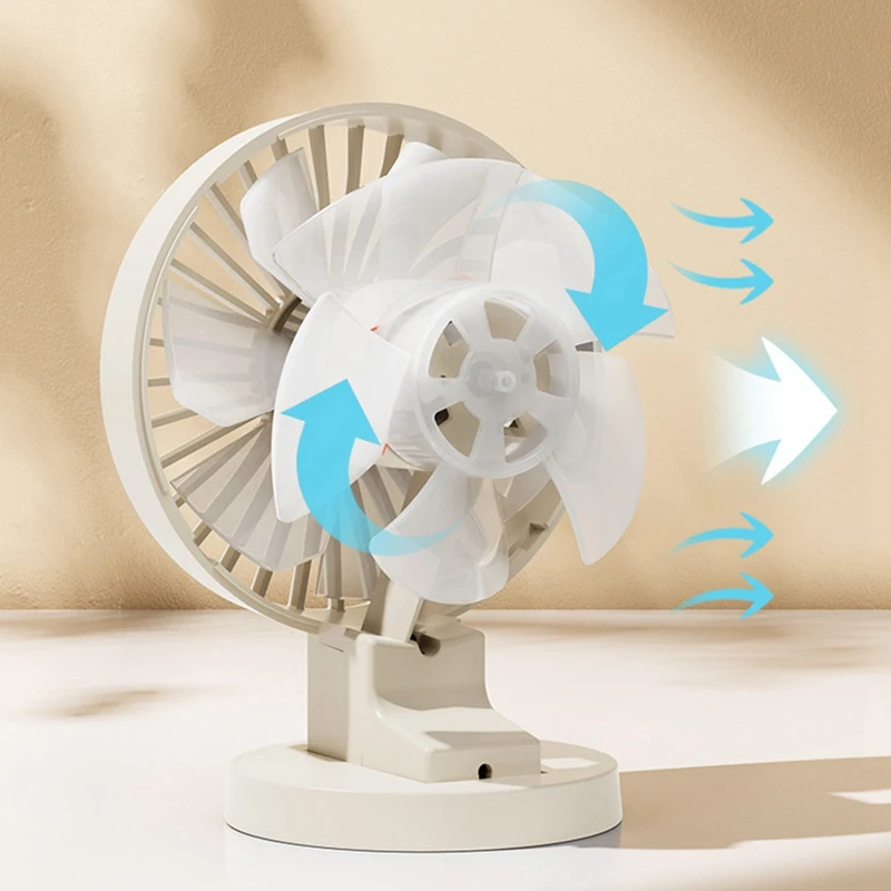 Portable Mini Fan USB Desktop Electric Fan Student Dormitory Small Cooling Ventilador Fans Double Leaf Fan Durable B