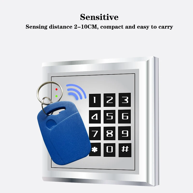 1/5PCS Dual Chip Frequency RFID 125KHZ T5577 EM4305+13.56MHZ Changeable Writable IC+ID UID Rewritable Composite Key Tags Keyfob