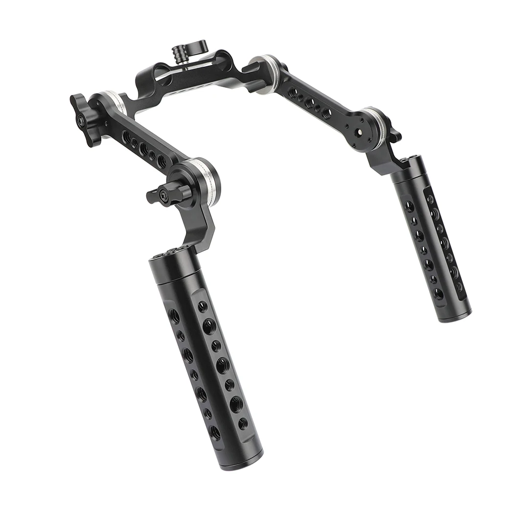 KIMRIG Aluminum Cheese Handgrip Rig With Strengthening ARRI Rosette Magic Arm & 15mm Rod Clamp For Dslr Shoulder Mount Rig