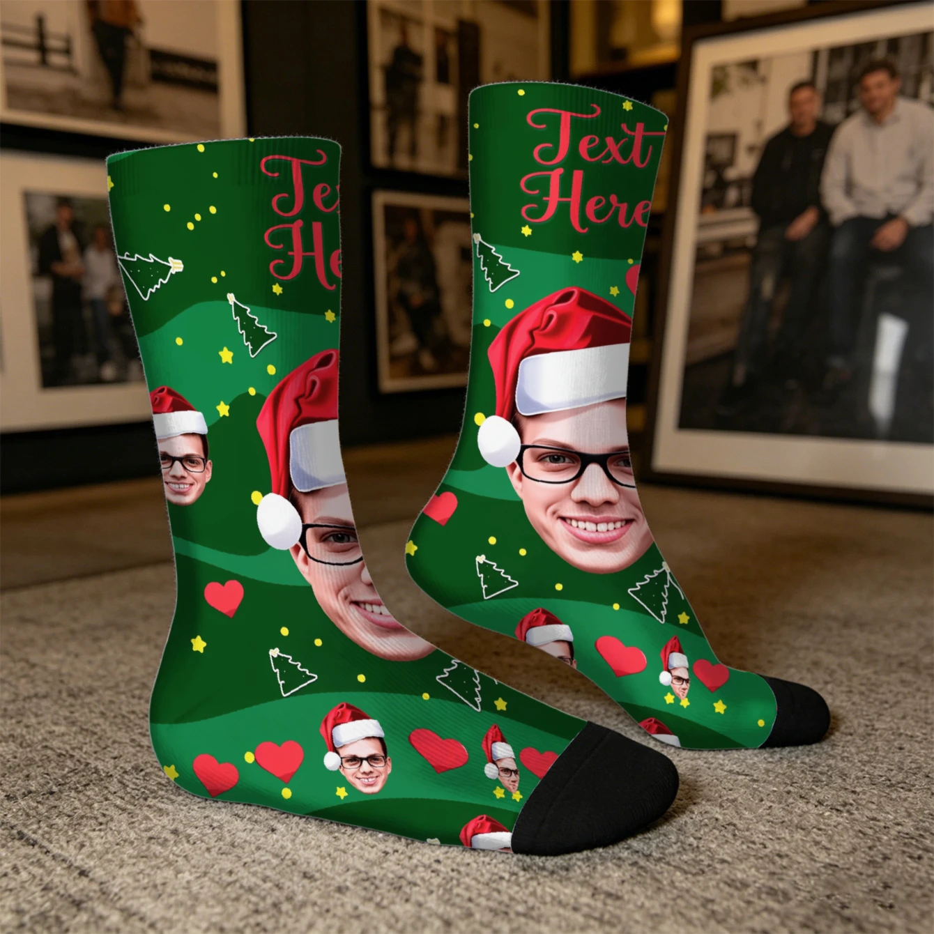 Custom Face Socks Funny Gift for Him Her Friends Custom Picture Socks Unique Gift Idea for Birthday or Christmas