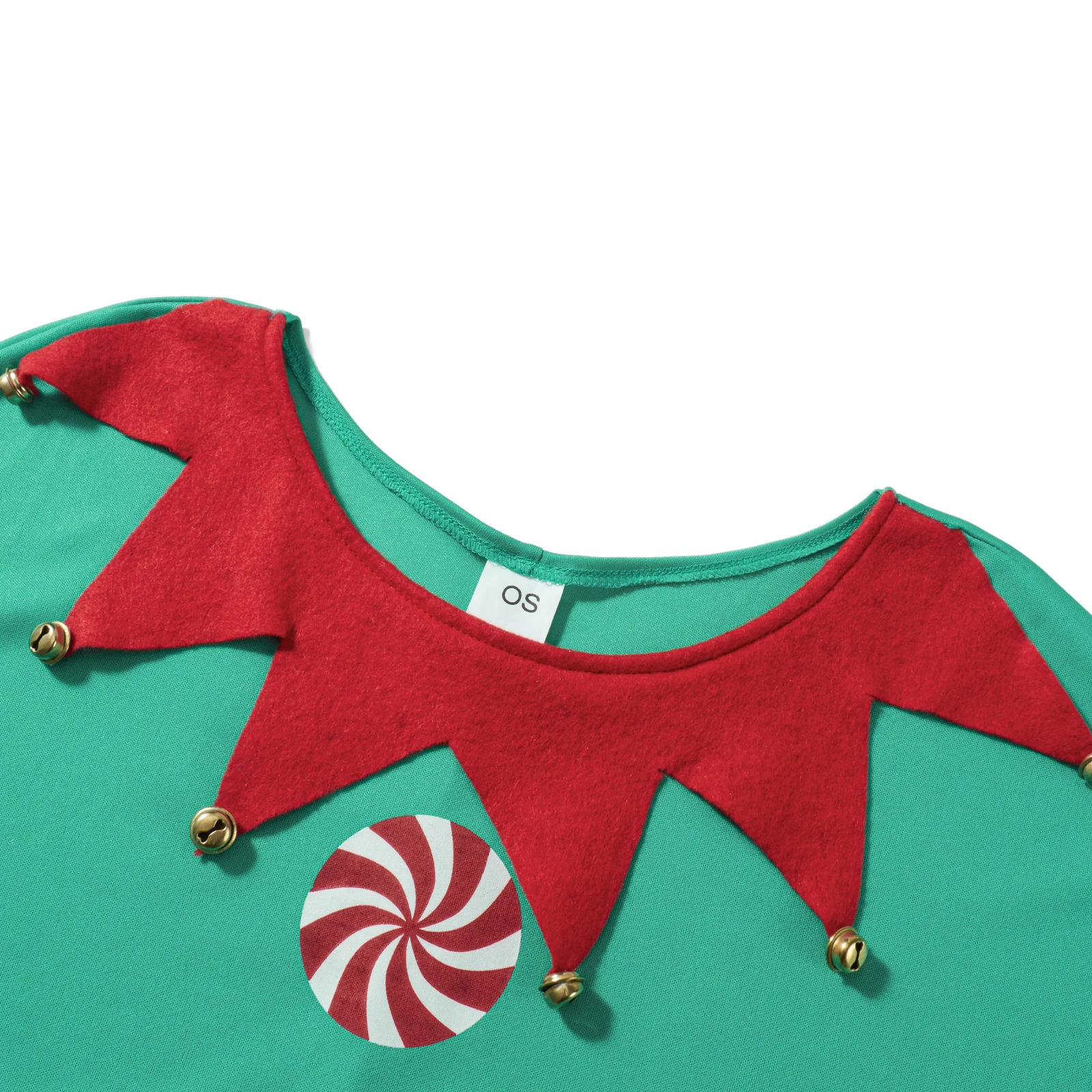 المرأة عيد الميلاد المعطف زي حلوى قصب طباعة جولة الرقبة عباءة كيب حزب الدعامة للحزب تأثيري #1