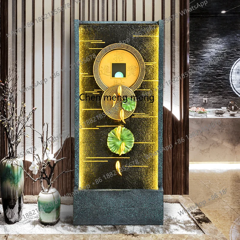 

Rockery fountain landscape decoration living room layout outdoor lucky feng shui wheel ornament