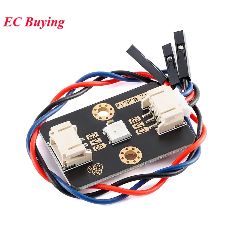WS2812 RGB LED Module WS2812B 5050 RGB Color Light Full-color LED Breakout Module PH2.0-3 Pin Interface Smart Electronic DIY