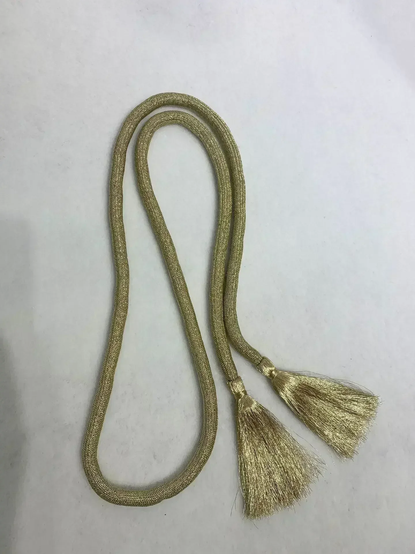 180cm de Seda Ouro Tassel Cinto Cintura Mulheres Muçulmano Decorado Corda Da Cintura Senhoras Faixa para Abaya Vestido Acessórios Moda Dubai