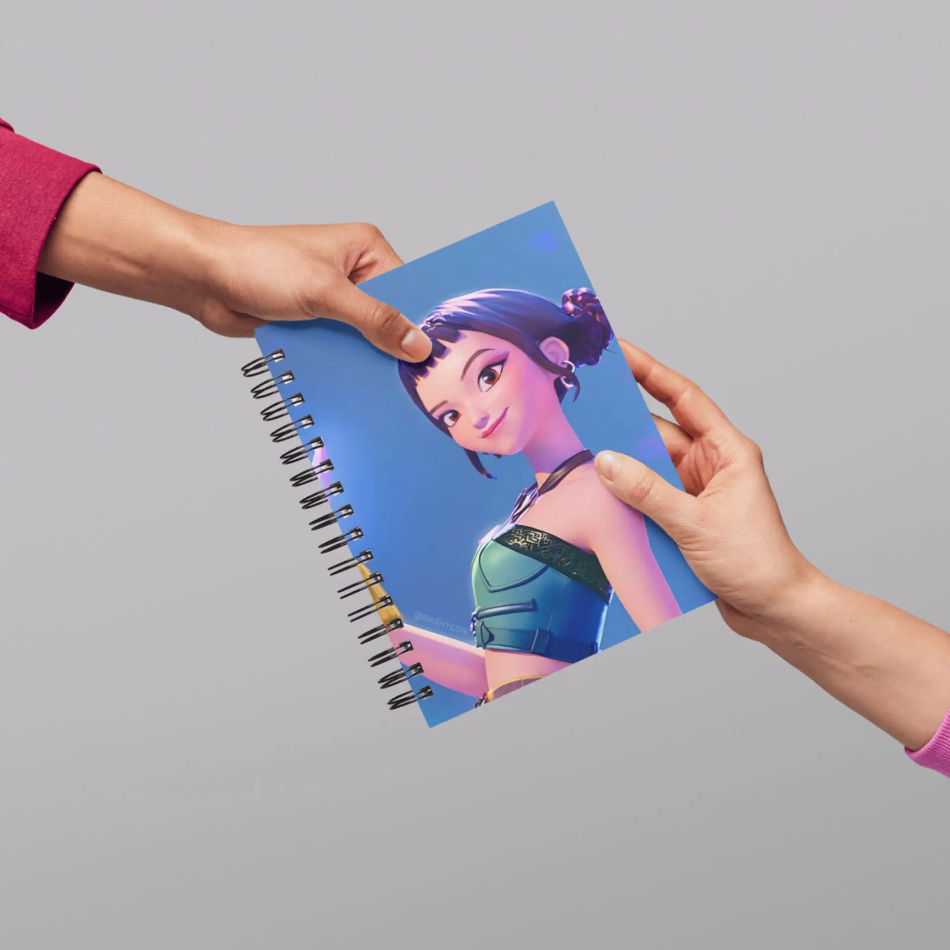 A6 لـ K-pop شيطان الصيادين دفتر لفائف ملزمة طالب مهمة دفتر تسليط الضوء على ملخص مذكرة الوسادة 50 صفحة هدية