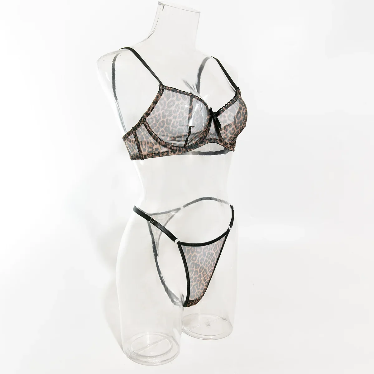

Seamless Bra Set See Through Sexy Lingerie Outfit Fine Lace Underwear Fancy Bilizna Thong Set Attractive Bilizna Intimate