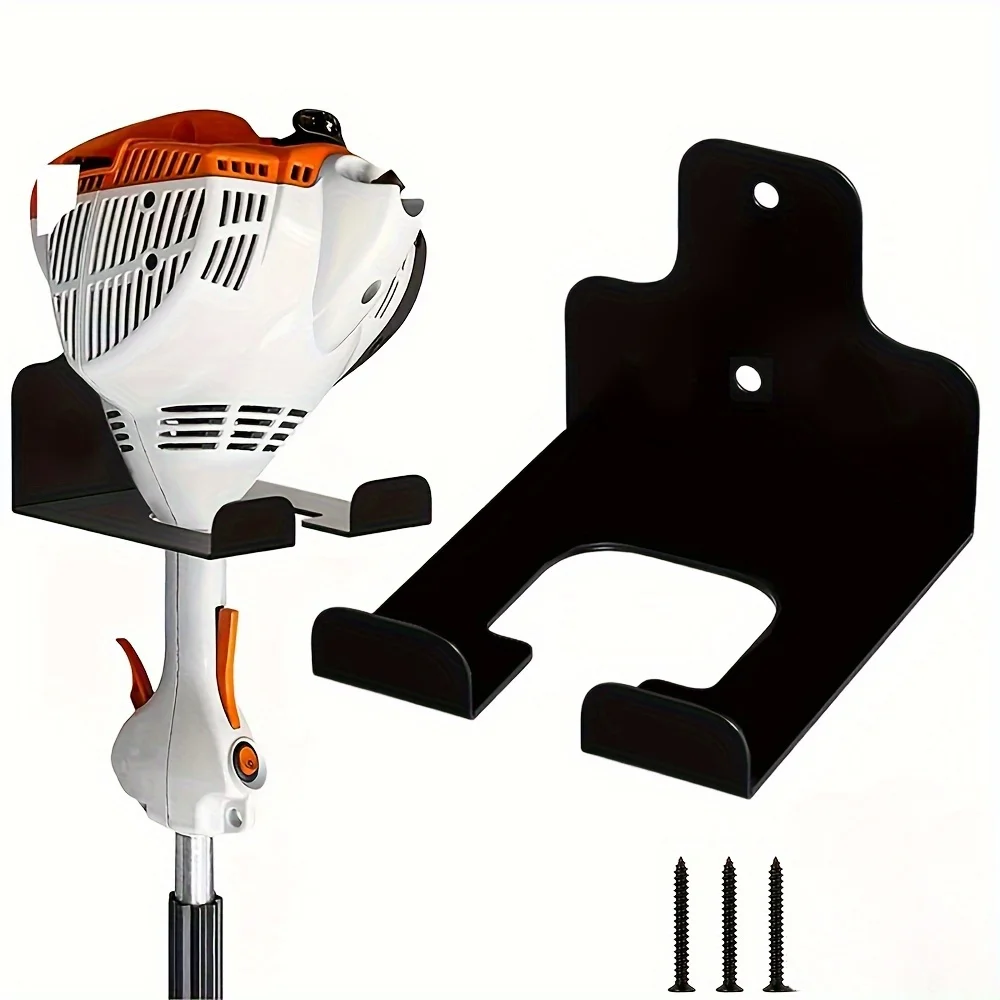 Heavy-Duty Steel Weeding Machine Hanger - Easy Wall Mount Trimmer Rack for Garage, Lawn & Hedge Tool Organization Hook with