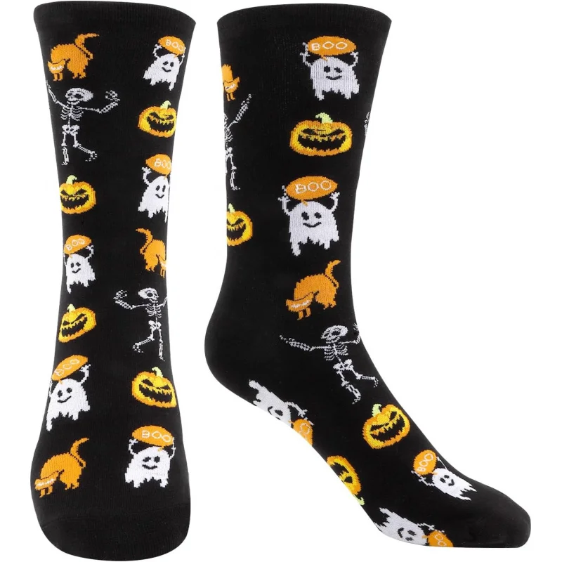 

Halloween Socks - Spooky Gifts for Men Women Funny Cute Funky Cool Crazy Novelty Silly Crew Socks