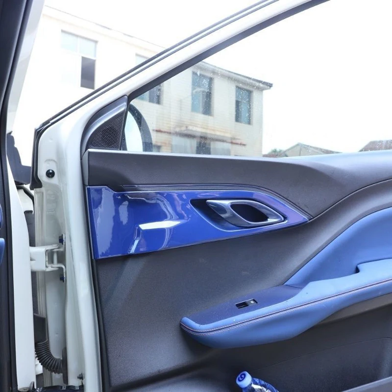 Car Door Interior Handle Panel Protective Frame Door Panel Protect Cover Interior Protection For BYD Seagull Dolphin Mini Surf
