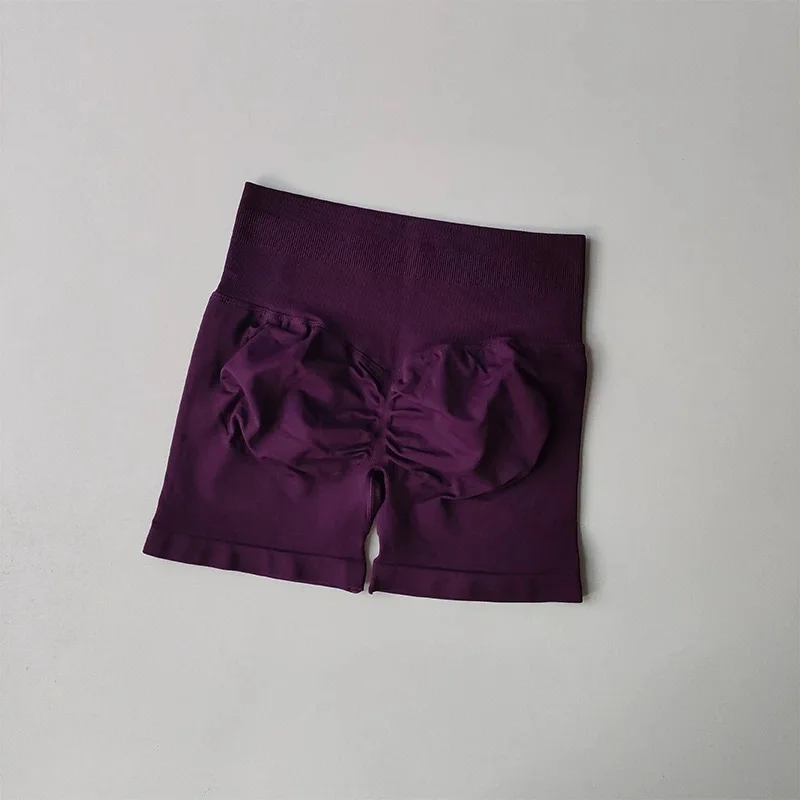 Hochgeschnittene Yoga-Hose Fitnesshose Sommer Hochelastische Oberschenkel-Trainingshose Pfirsich-Gesäß-Lifting-Übungs-Dreipunkt-Shorts – Detail 16