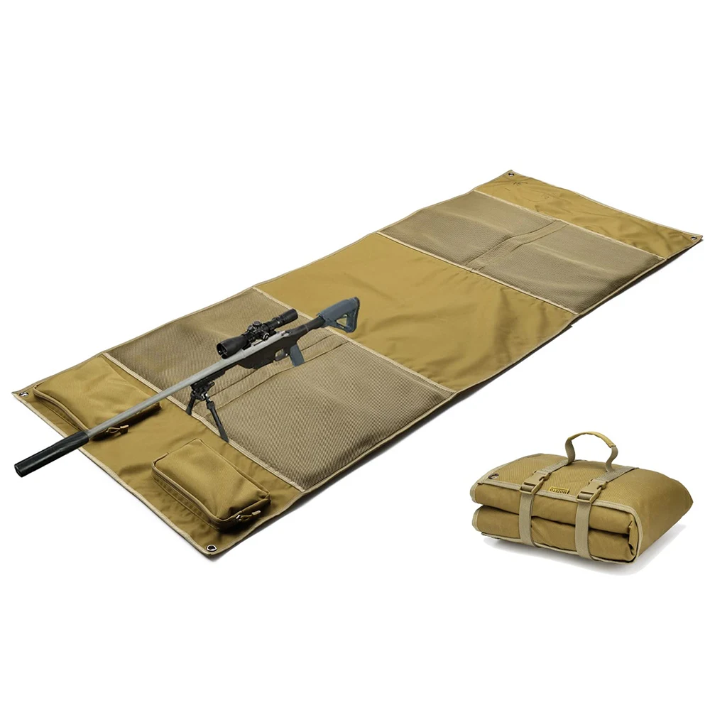 戦術射撃マット-エアソフト-エクストラポータブル-防水-折りたたみ式-プローンマット-厚手マット-射撃場-ハンティング-ハイキング-キャンプ用