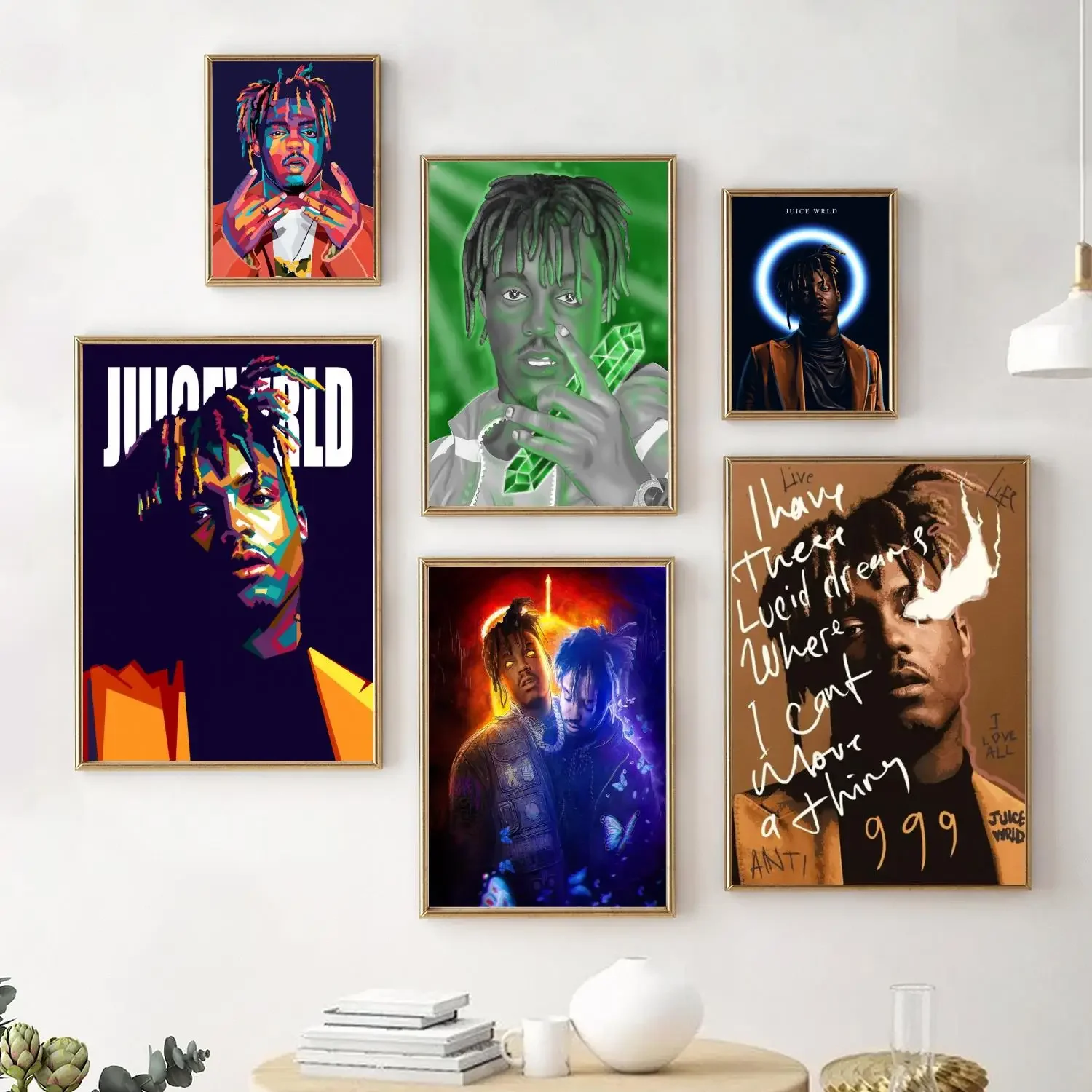 juice Singer wrld legends never die Poster Decorative Painting Canvas Poster Wall Art Living Room Posters Bedroom Painting