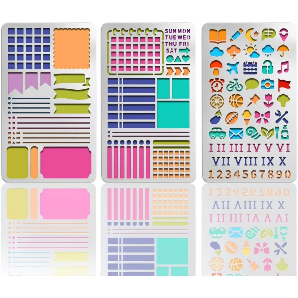 3 Stück, 3 Stile, Edelstahl-Metall-Stanzformen, Schablonen für DIY-Scrapbooking/Fotoalbum, dekorative Prägung, gemischte Formen