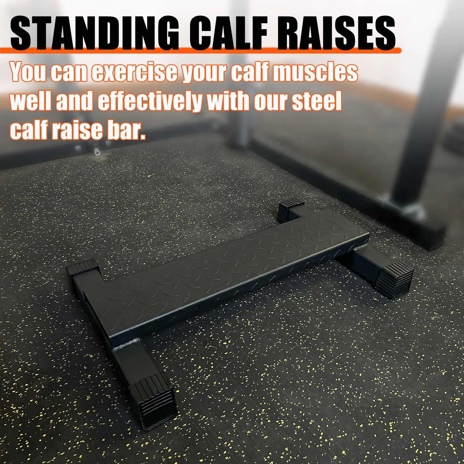 Home Gym Steel Calf Raise Bar Standing Calf Raise Machine For Calf Stretching Squat Foot Stretch Anti-Slip Calf Block