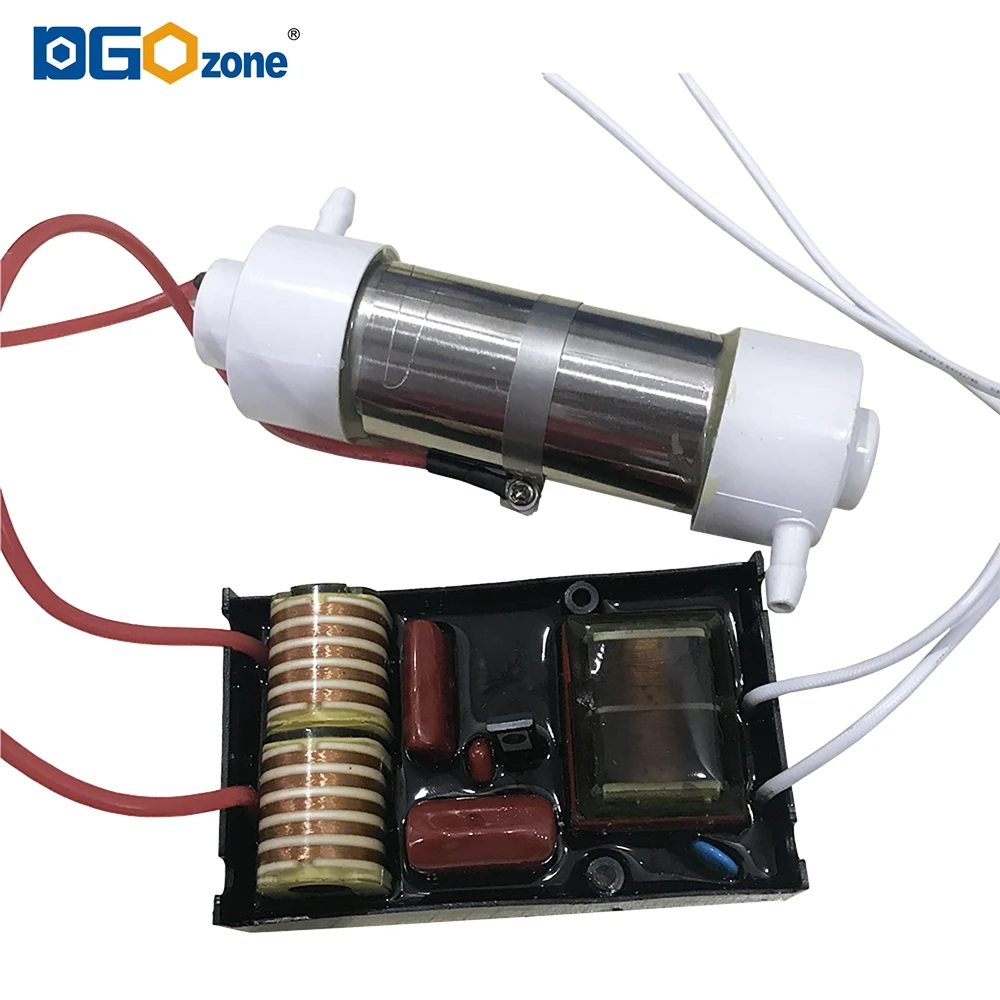 1G/H Quartz Tube Ozone Generator for Air and Water Purifying SPA Ozonizer Sterilize O3 Reactor Ozonio  KHT-1GQA1/A2