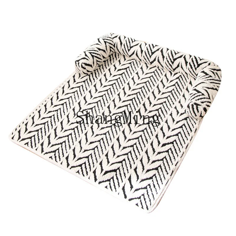 

PYH pet cushion popular cat and dog pad new plush thickened non-slip sofa pet pad kennel pet pad