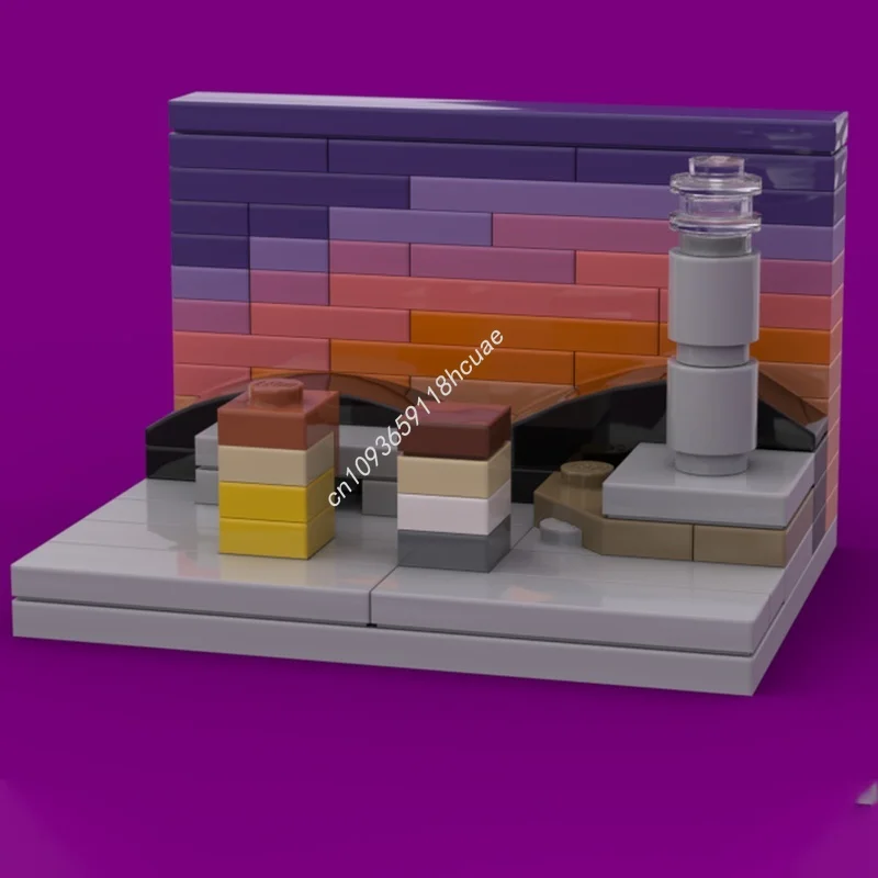 89pcs MOC La Land Micro Movie Scenes Cityed Model Building Christmas Gift Blocks Toys Architecture DIY Creative Idea Brick Kids