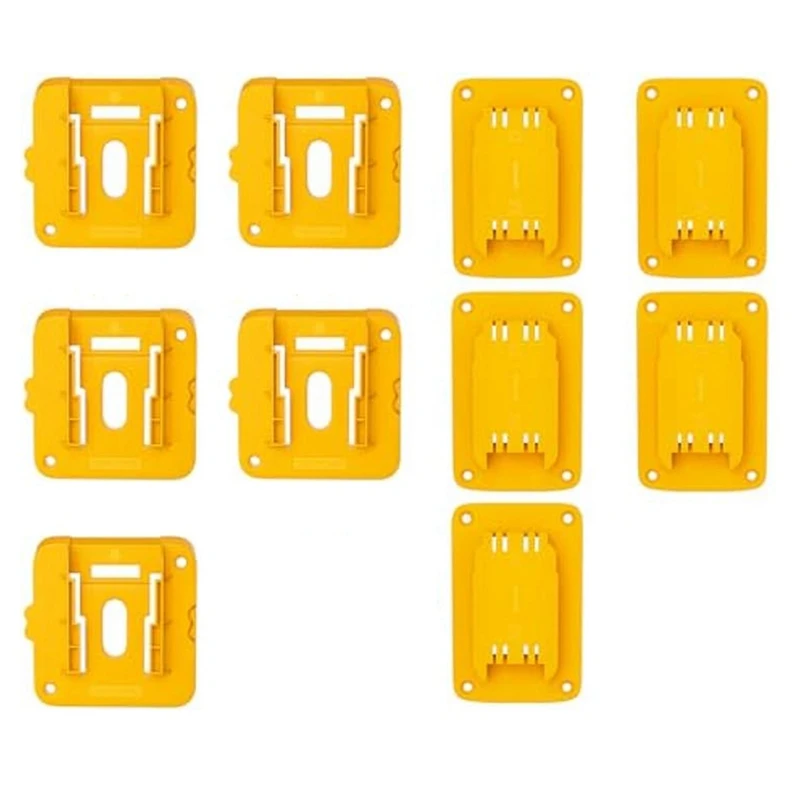 Portaherramientas porta baterías, soporte de batería de 5 piezas para batería Dewalt, soporte de herramientas de 5 piezas soporte de pared para herramienta Dewalt