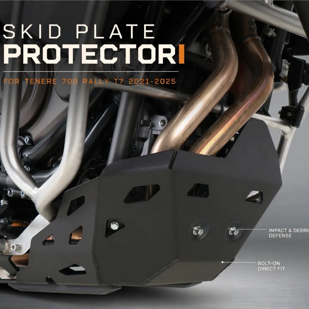 For YAMAHA Tenere 700 Rally T7 2021 2022 2023 2024 2025 Motorcycle Engine Chassis Guard Skid Plate Belly Pan Protector Tenere700