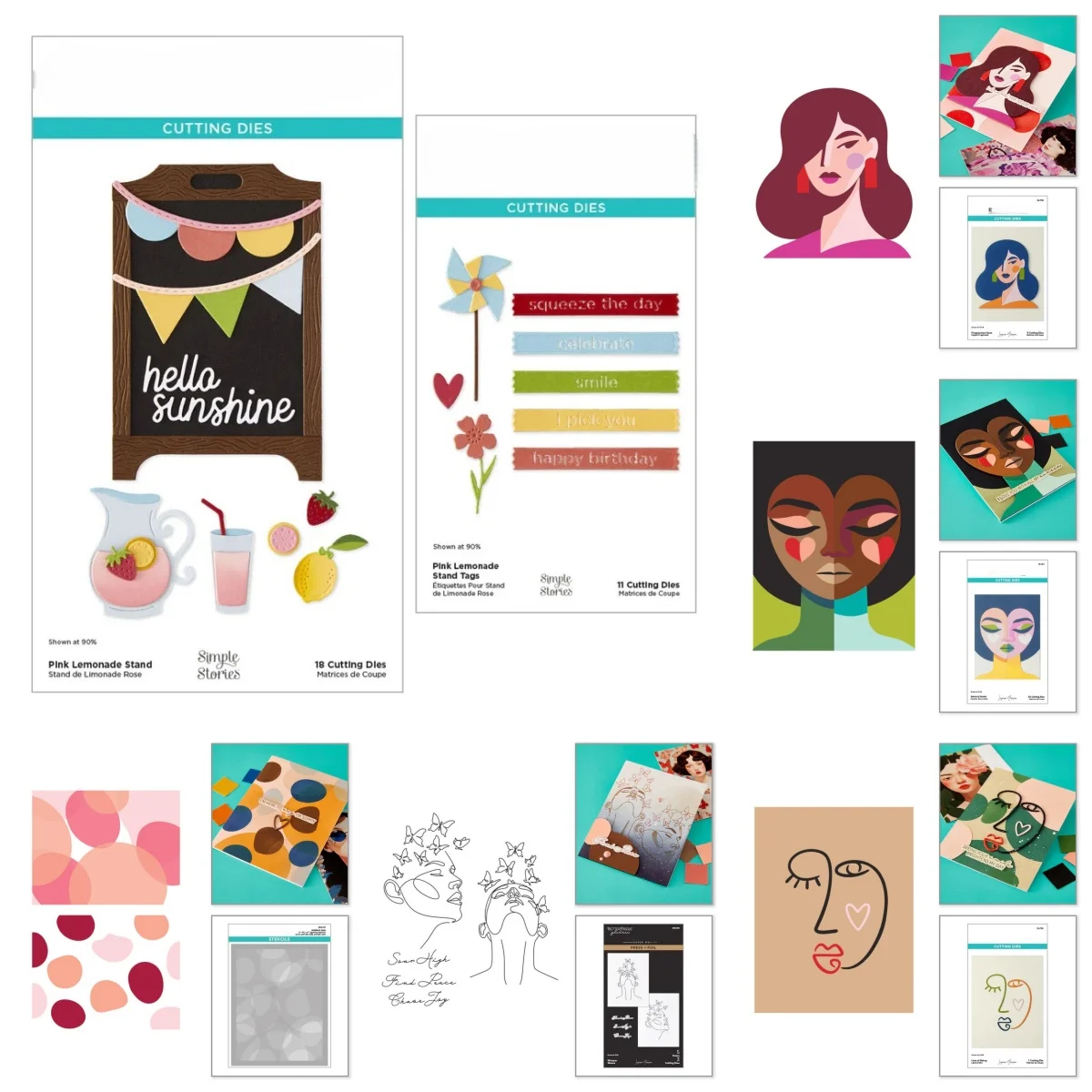 

March 2026 New Windmill Juice Girl Facets Metal Cutting Dies Clear Stamps Tulip Press Plate Stencil for DIY Scrapbook Paper