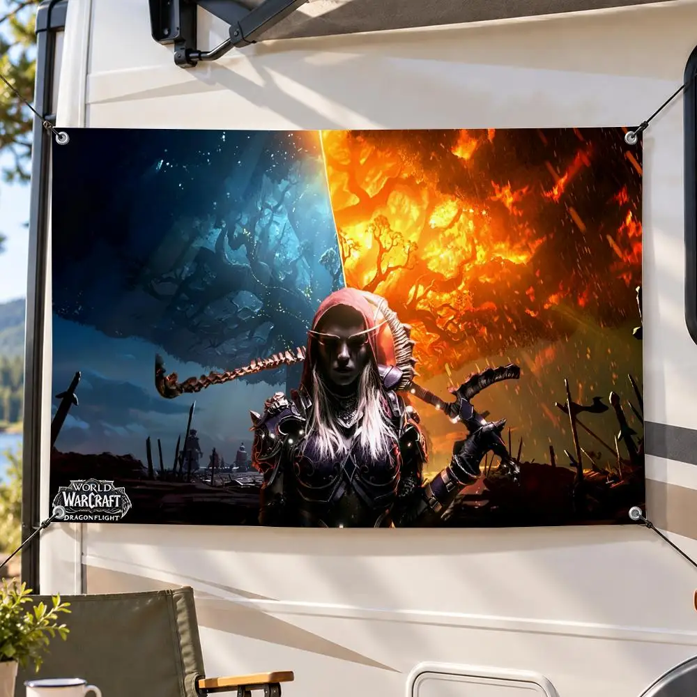 Game MMORPG World of Warcraft Flags Decorative Flag Banner Indoor Outdoor Garden Yard Patio Party Camping Wall Decor Gift