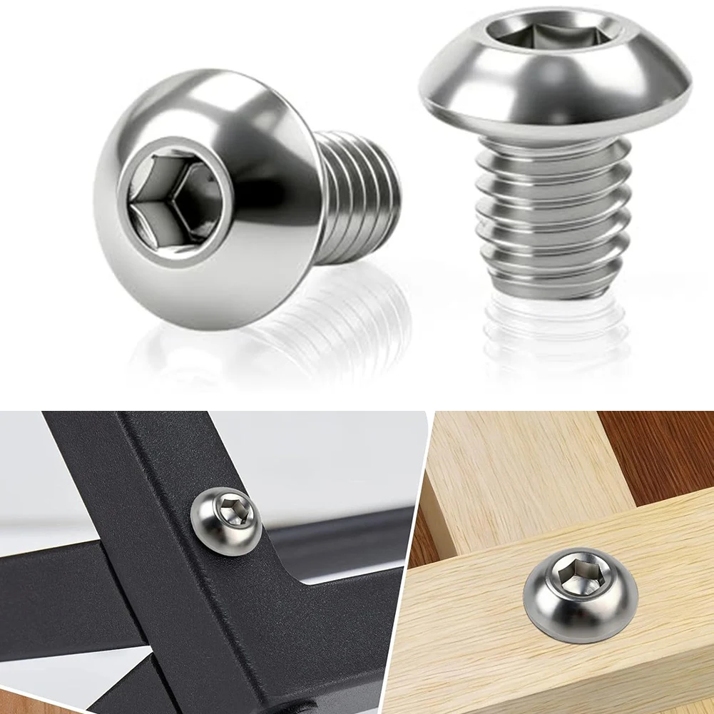 Stainless Steel M5 x 12 mm Countersunk Hex Cap Screws 80 Pack for Securing Panels Brackets Fixtures and Components