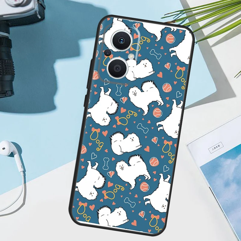 غطاء كلب سبيتز ياباني لهاتف OPPO رينو 14 F 13F 12F 11F 10 11 12 13 Pro 7 8 Lite OPPO Find X9 X5 X6 X8 Pro #6