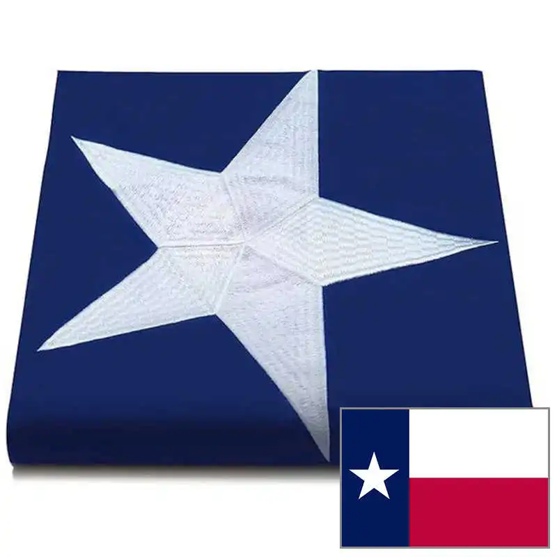 American Texas Flag USA Texan Banner 3x5 Feet Oxford Nylon Embroidered Star Stitched National Flags Banners Decoration