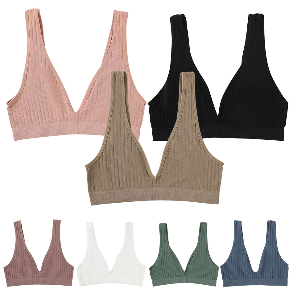 Women Yoga Bra Fitness Sports Running Solid Color Vest Underwear Wirefree Work Out Gym Top Bras Comfortable Breastfeeding Bra