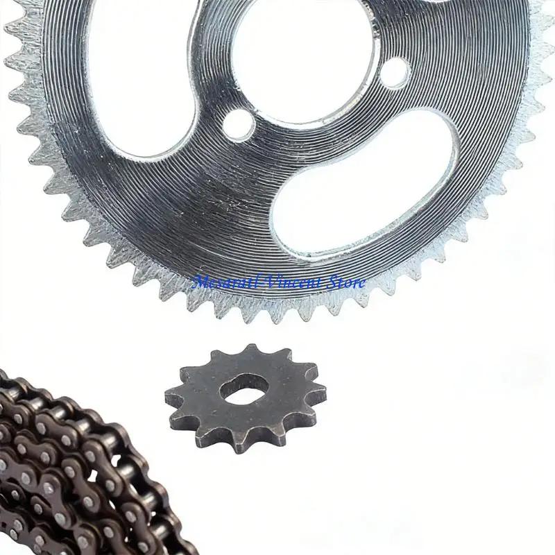 A70F Strong Chain And Gear Set For Cart Automobiles 55T Rear 12T Front 146 Associations