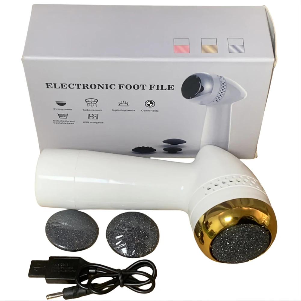 مفرمة قدم كهربائية مزيل مسامير القدم مع 3 أطراف رأس بديلة لتنظيف القدمين لتنظيف الباديكير الجاف والمتشقق