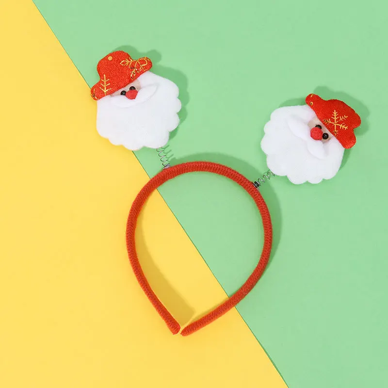 Christmas Headband Kids Adult Santa Claus Elk Xmas Tree Hair Accessories Photo Props Christmas Decoration 2025 New Year Gifts