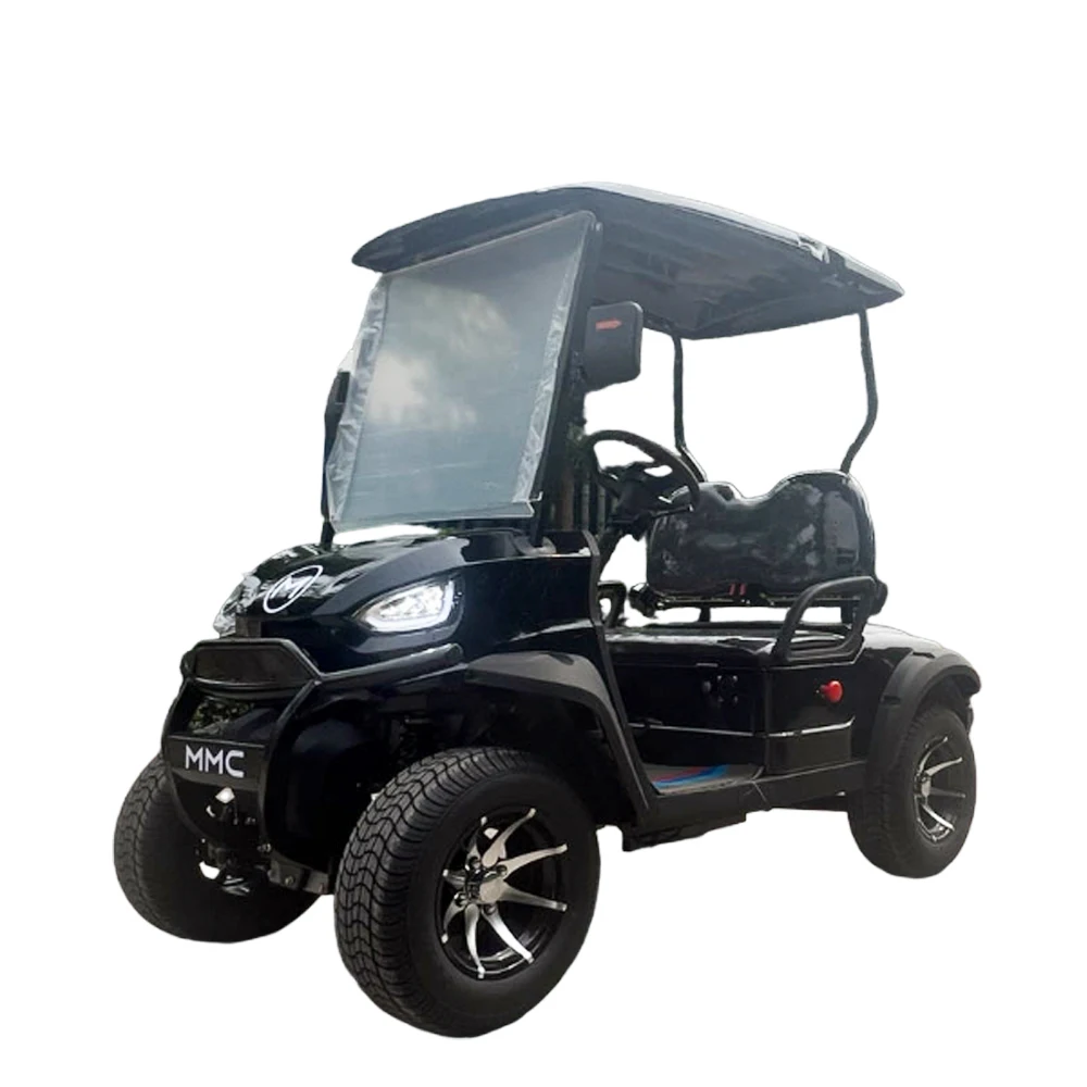 Popular Products Customize 2/4/6 Seats 48V 60V 72V All Terrain Beach Golf Cart Utility 4000W Black Electric Golf Carts