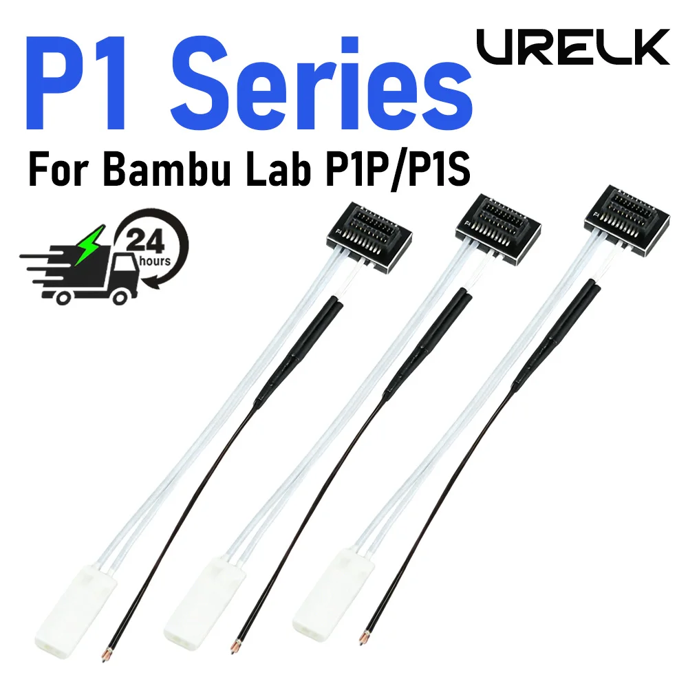 

Комплект термисторов P1P/P1S: керамический нагреватель и датчик температуры (термистор) для хотэнда, запасные части для 3D-принтеров Bambu Lab P1P/P1S