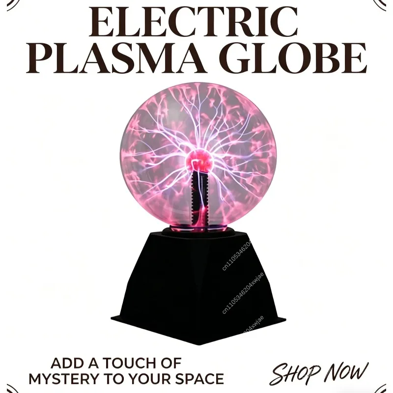 12V Ion Ball Tesla Coil Glow Discharge Sphere Touch Induction Electrostatic Arc Light Science Gift