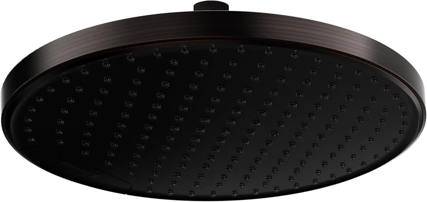 

10 In Round Rain Shower Head-Ceiling or Wall Mount Rainfall Showerhead-Large Coverage with 360° Adjustment-Easy 1-Min Install