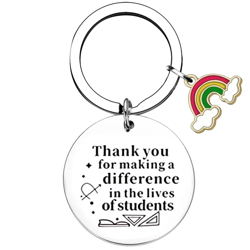 Hot Teacher Appreciation Week Keychain Teacher's Day Key Rings best teacher gifts