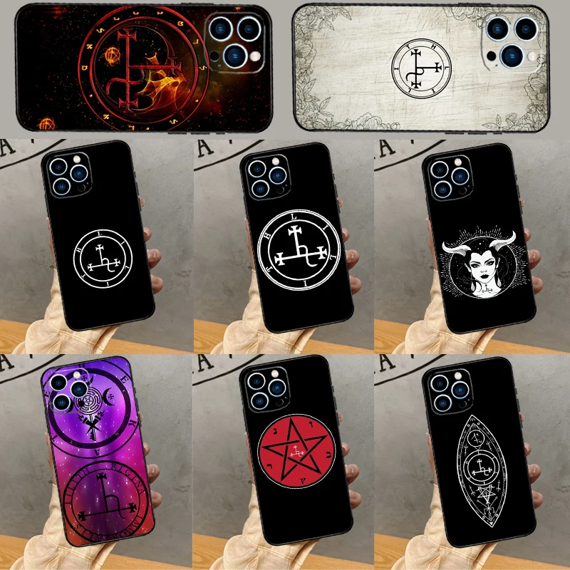Sigil of Lilith Case For iPhone 16 15 14 13 12 11 Pro Max XS XR X 6 7 8 Plus 13 12 Mini Protection Back Cover