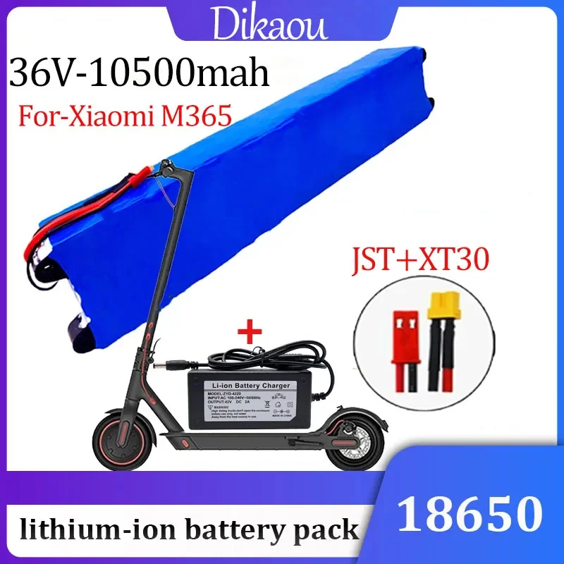 36V 10S3P Battery Pack 18650 10500mAh High Capacity Battery Pack for Xiaomi M365 Electric Scooter Hoverboard Built-in BMS