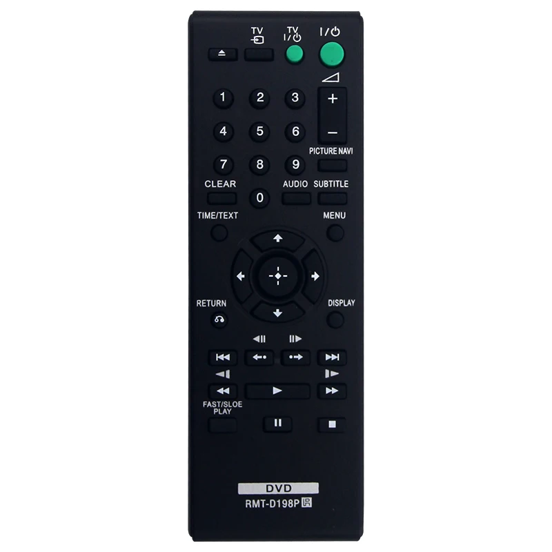 Compatible with Sony DVD SR760 SR170 DVPSR170 DVPSR370 RMTD198P Remote Control RMT-D198P Spare Parts Replacement