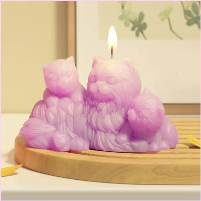 

57qa Creative Cats and Dog Lesin ornament of Lornament для свечей и домашних декора