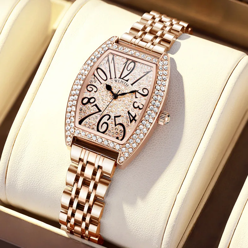 

Swiss Brand Women’s Watch Fashion Quartz Wristwatch Waterproof Stainless Steel or Leather Strap Elegant Design