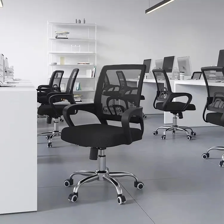 Silla de oficina con soporte Lumbar, sillón de escritorio giratorio con ruedas, ergonómico, para juegos, reposacabezas, muebles fáciles, 360