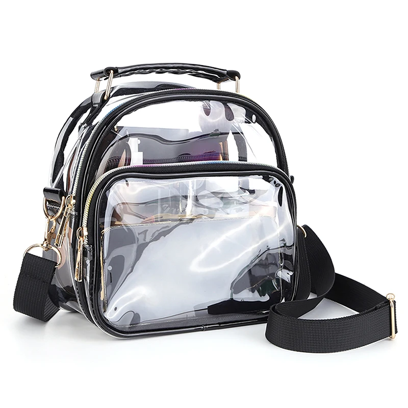 Transparent PVC Ladies Small Handbags Women Clear Bag Fashion Waterproof Casual Simple Crossbody Shoulder Bags