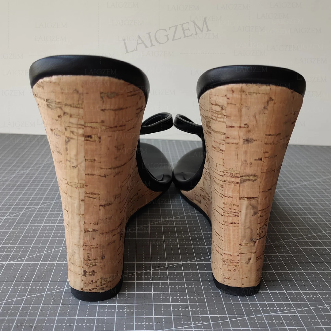 LAIGZEM Damskie Sandały Koturn – Cork Wedge Sandal recenzja i cena