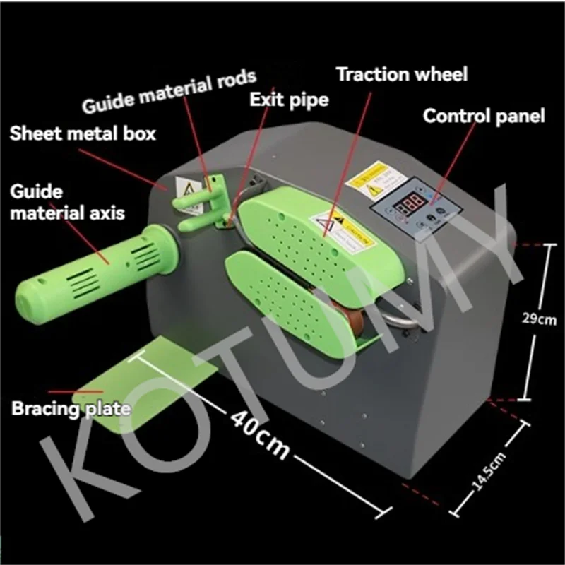 110/220V Portable Cushion Packaging Inflatable Machine Gourd Film Bubble Bag Inflator C10 200W Automatic Air Cushion Machine